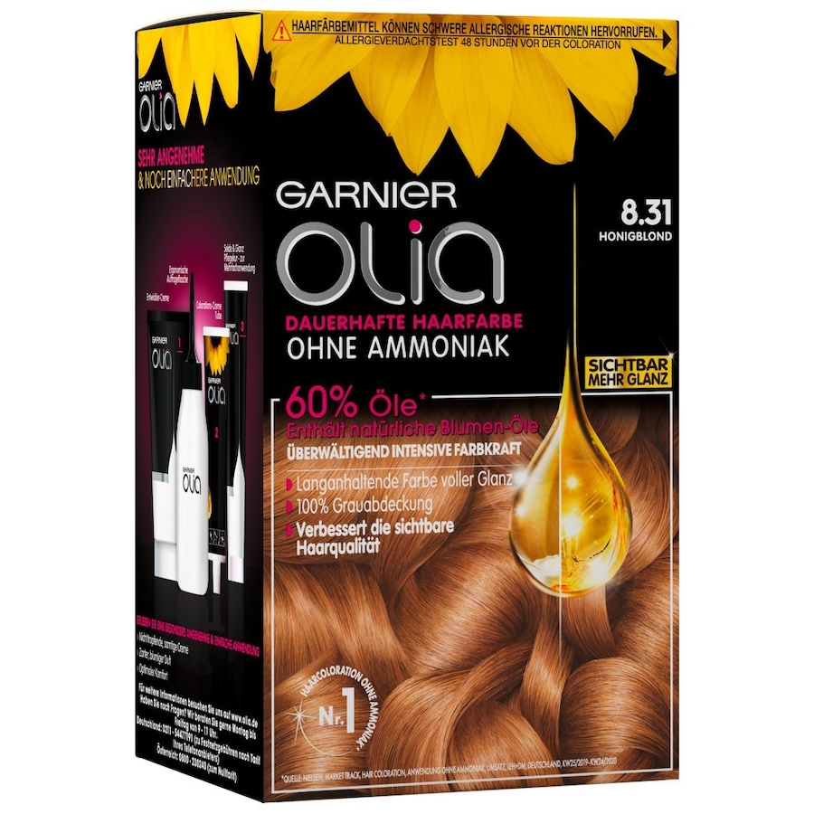 Garnier Olia Intensivcoloration Haarfarbe 8.31 Hellbraun