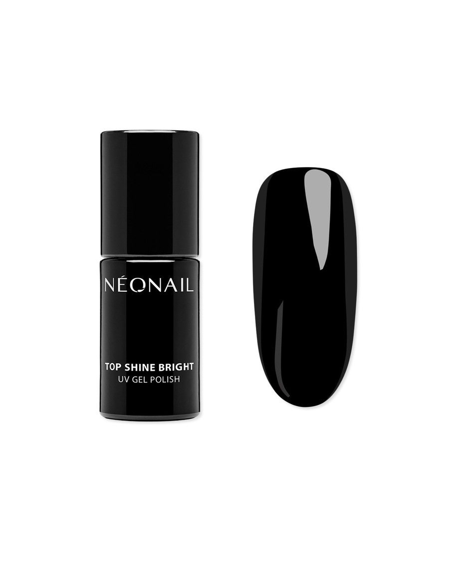 NEONAIL Top Shine Bright UV-Nagellack 7.2 ml Schwarz
