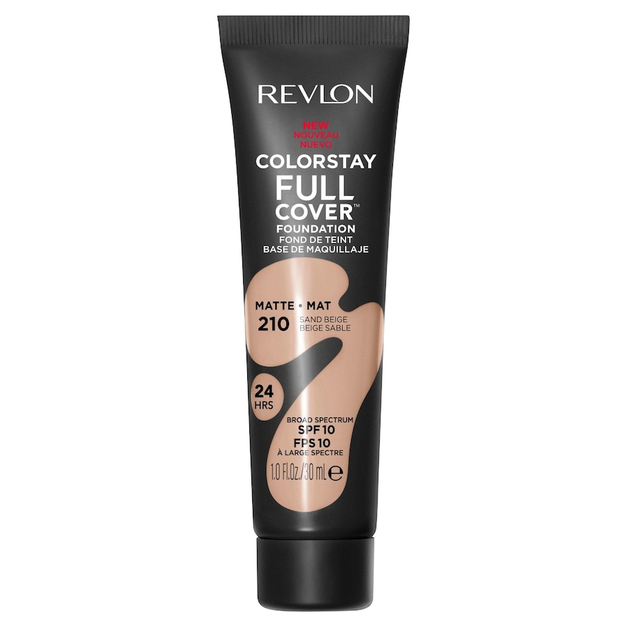 Revlon ColorStay ColorStay Full Cover Long Lasting Matte Foundation, leichtes hitze- und schweißbeständiges Gesichts-Makeup, 390 Early Tan Nr. 210