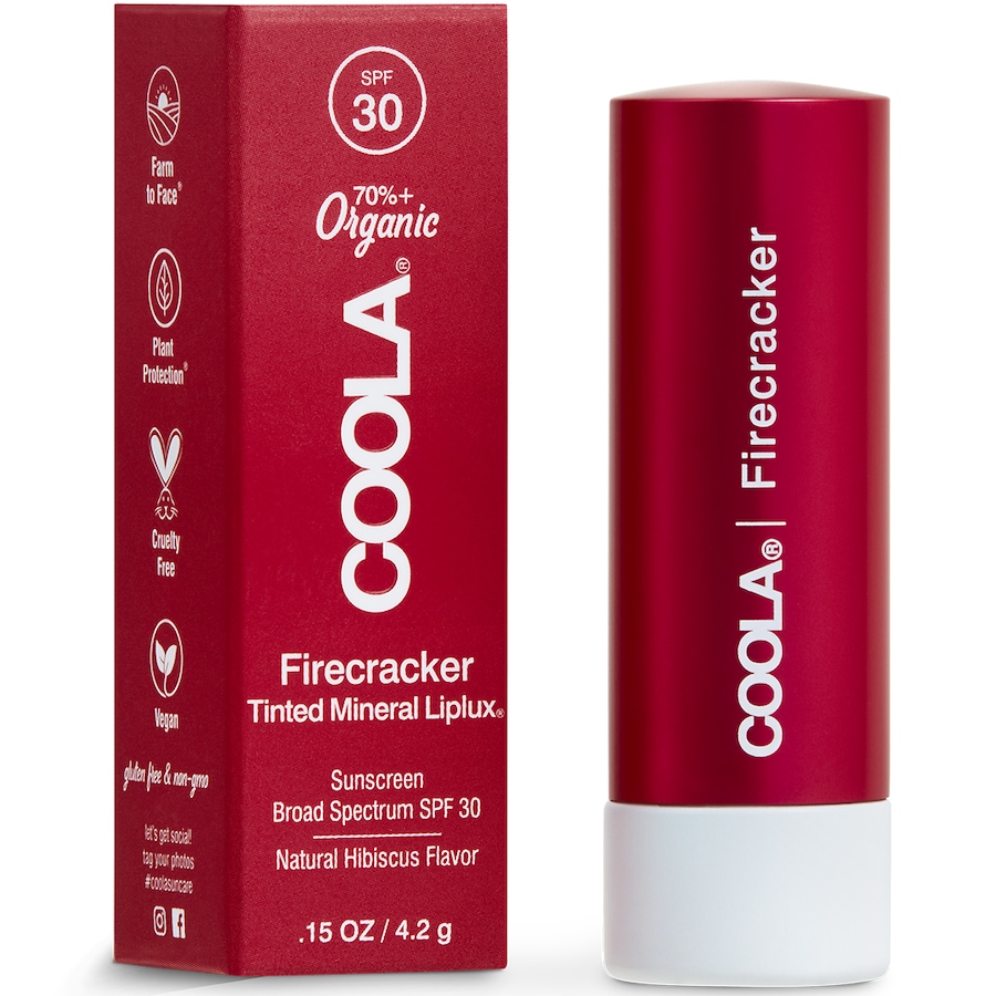 Coola Mineral Liplux Tinted SPF30 Lippenpflege Firecracker 4.2 g Pink