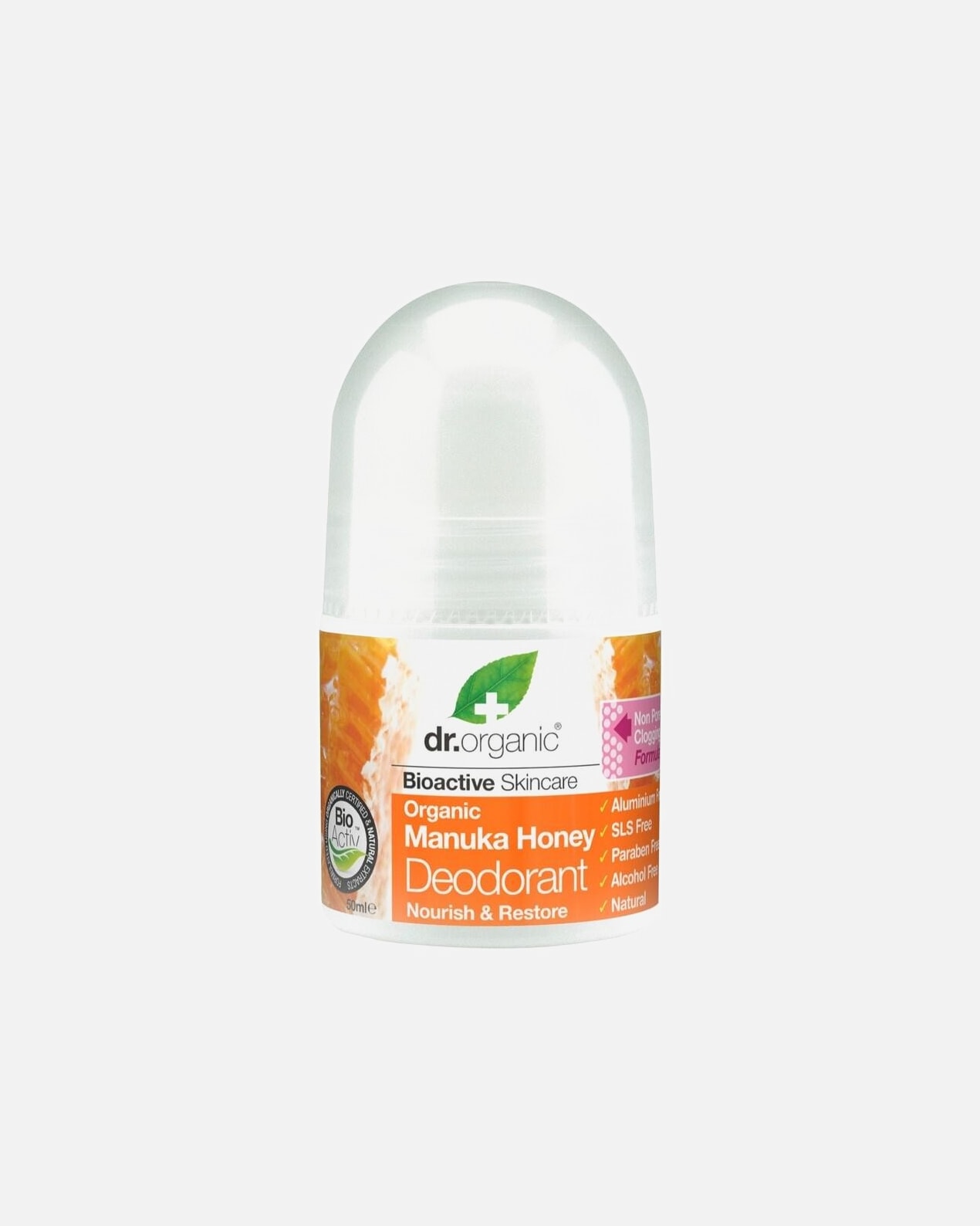 Deodorant für Unisex Dr. Organic Manuka Honey Deodorant Roll On 50 ml