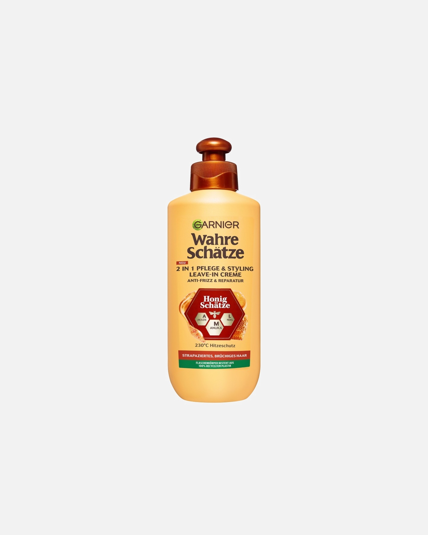 Leave-In-Conditioner für Unisex Garnier Wahre Schätze 2-in-1 Pflege & Styling Creme Honig Schätze 200 ml