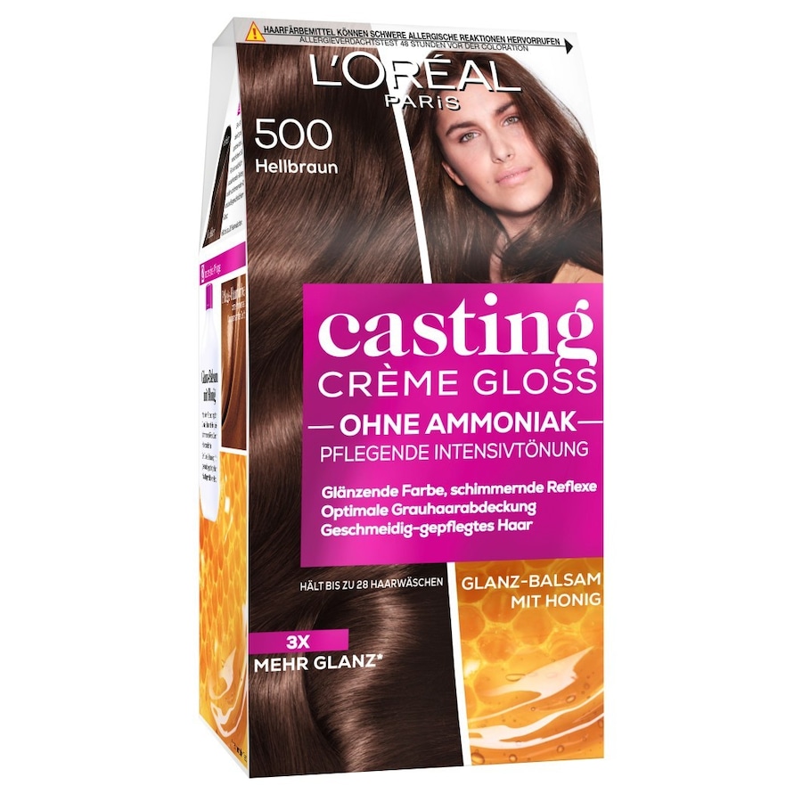 L’Oréal Paris Casting Crème Gloss Pflegend Haarfarbe Nr. 500 - Hellbraun Schwarz