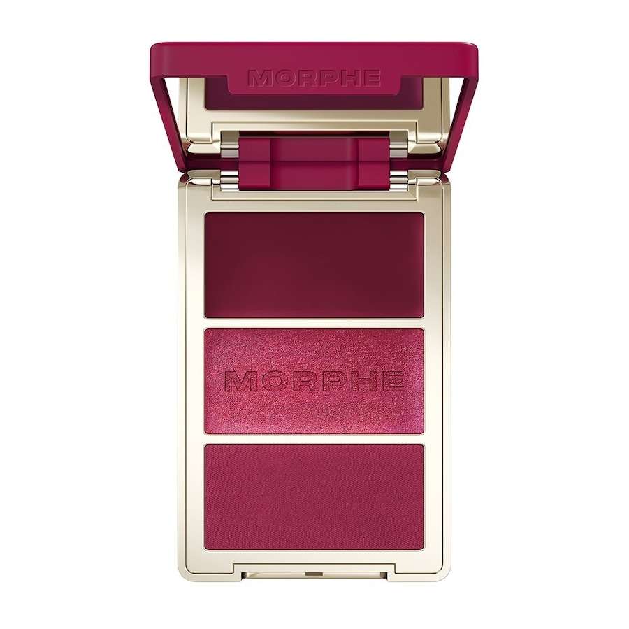Morphe Multi-Finish Face Trio Blush WINE & DINE 10.8 g Dunkelrot