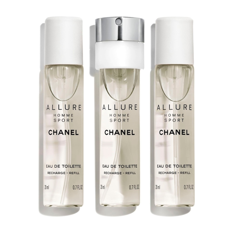 CHANEL ALLURE HOMME SPORT TWIST AND SPRAY FLACON RECHARGEABLE 3 x 20 ml - EAU DE TOILETTE Eau de Toilette 60 Herren