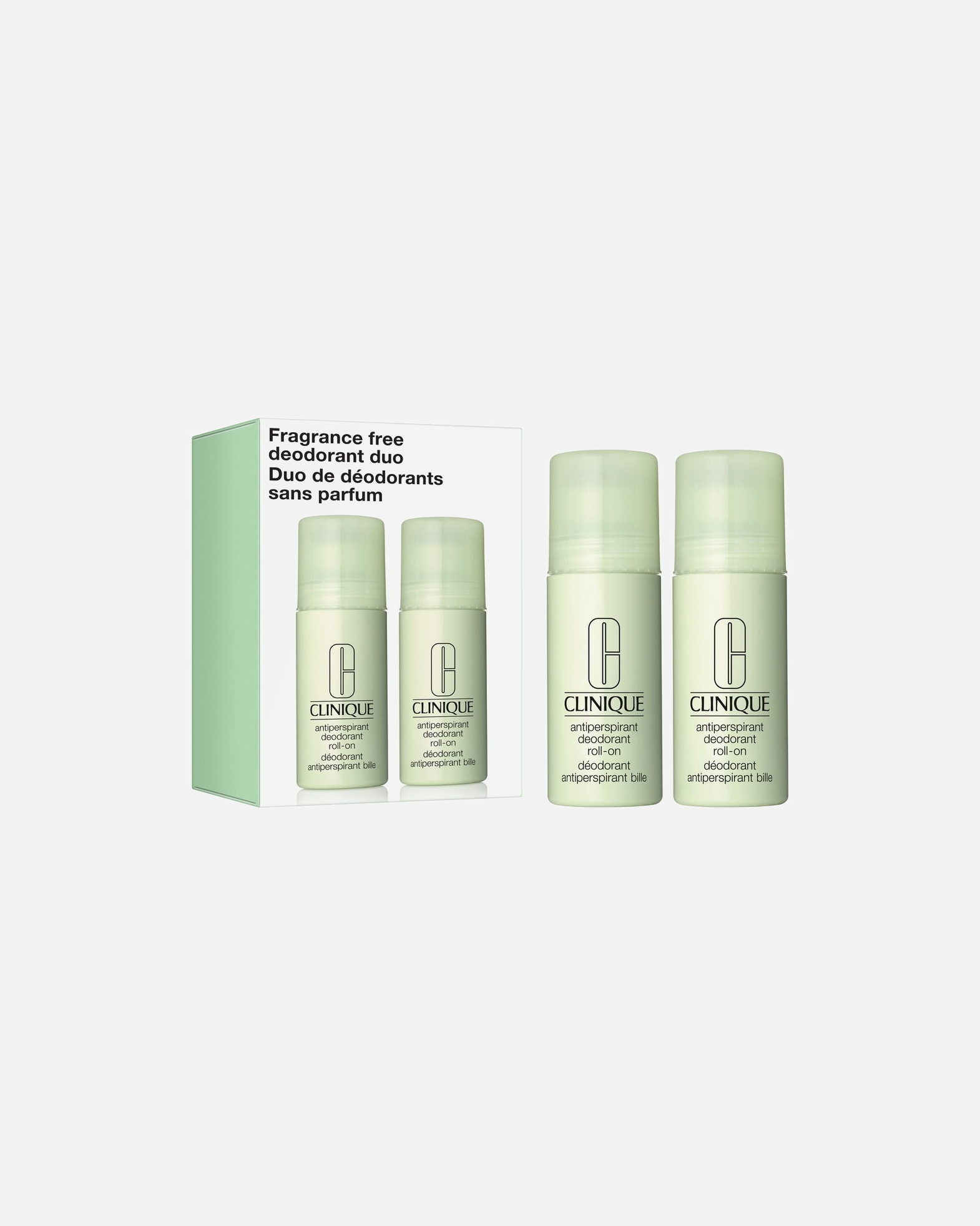 Deodorant für Unisex Clinique Default Brand Line Fragrance Free Duo 1 Stück