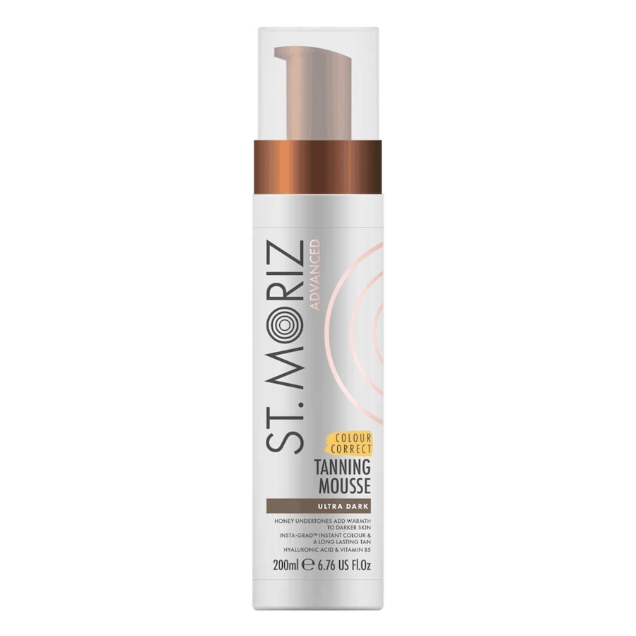 St. Moriz Advanced Farbkorrigierendes Selbstbräunungsmousse – Extra Dunkle Bräune Selbstbräuner 200 ml