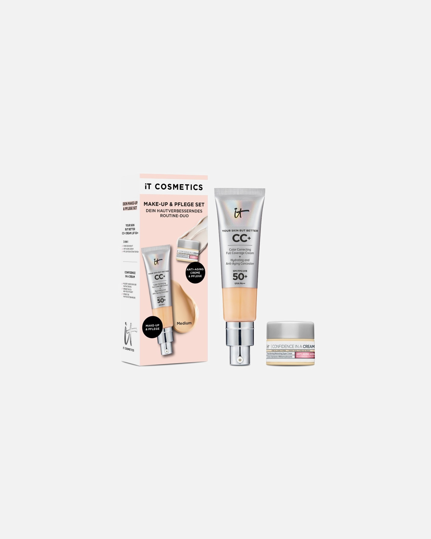 Teint Make-up Set für Unisex IT Cosmetics Your Skin But Better CC+ SPF 50+ & Confidence In A Cream Medium