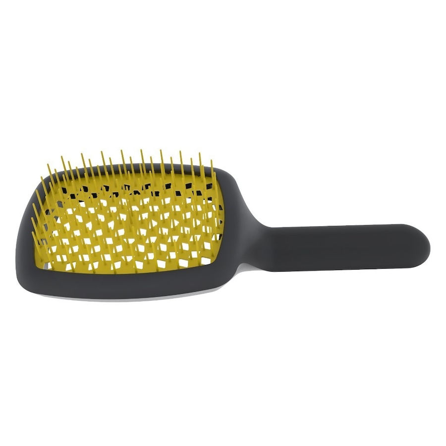 Giorgio Jäneke Curvy Brush "M" Vented Black Yellow Detangler