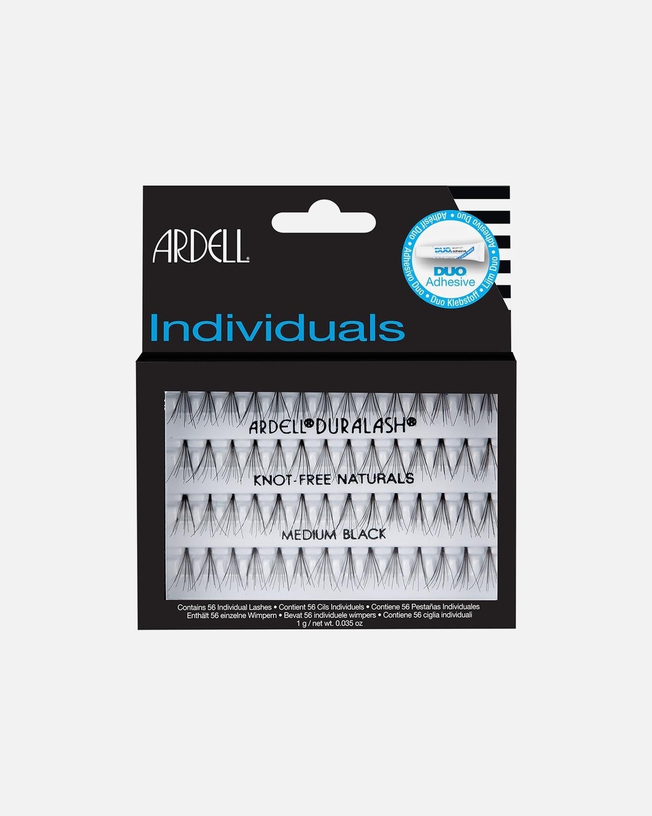 Künstliche Wimpern für Unisex Ardell Individuals Duralash Naturals Medium Black 1 Stück