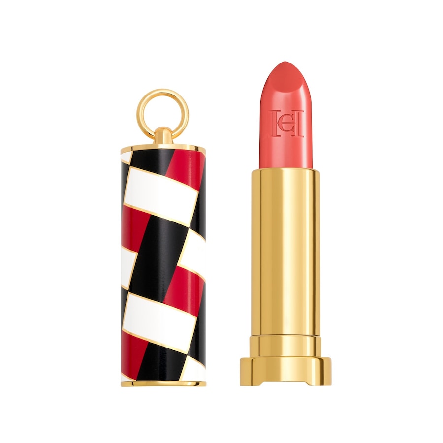 Carolina Herrera Fabulous Kiss Lipstick + Cap Duo Lippen Make-up Set SHEER 140 NUDE SMILE RED TARTAN CAP Weiss Damen