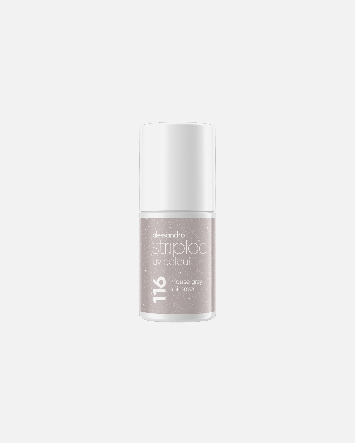 UV-Nagellack für Unisex Alessandro Striplac express Mouse Grey Shimmer