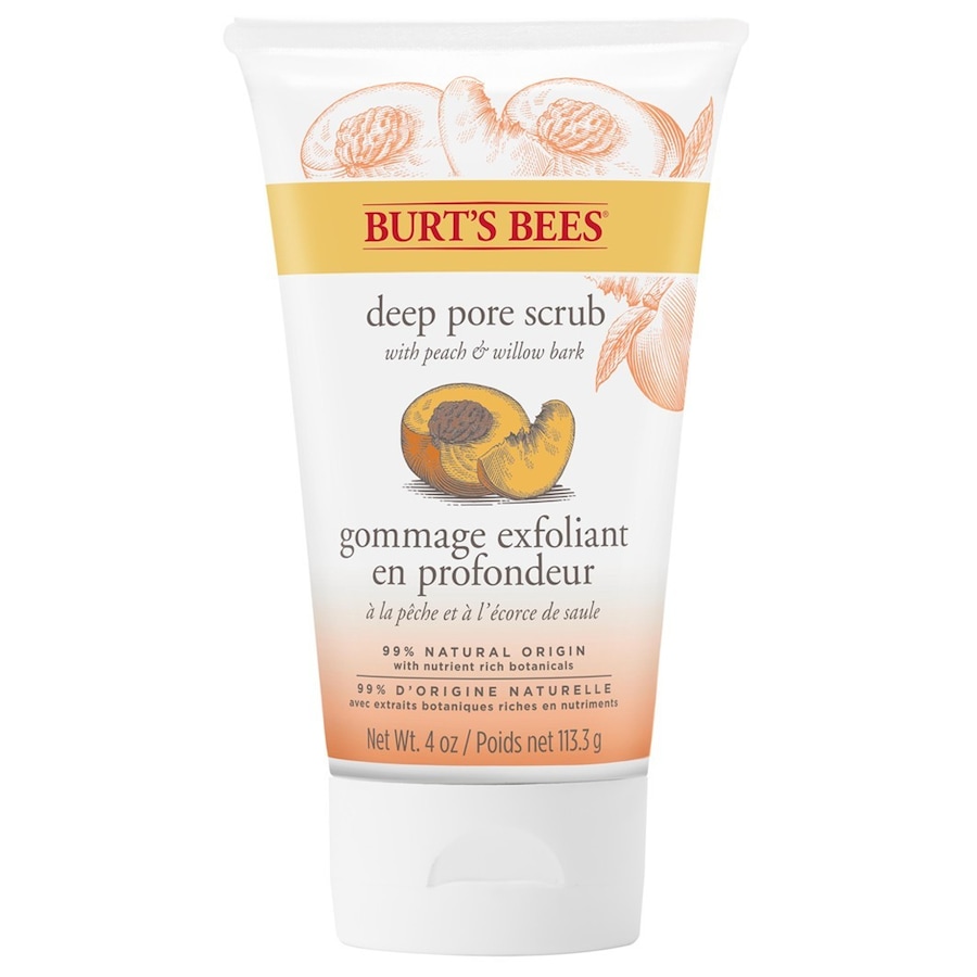 Burt's Bees Deep Pore Scrub Peach Willowbark Gesichtspeeling 110 g