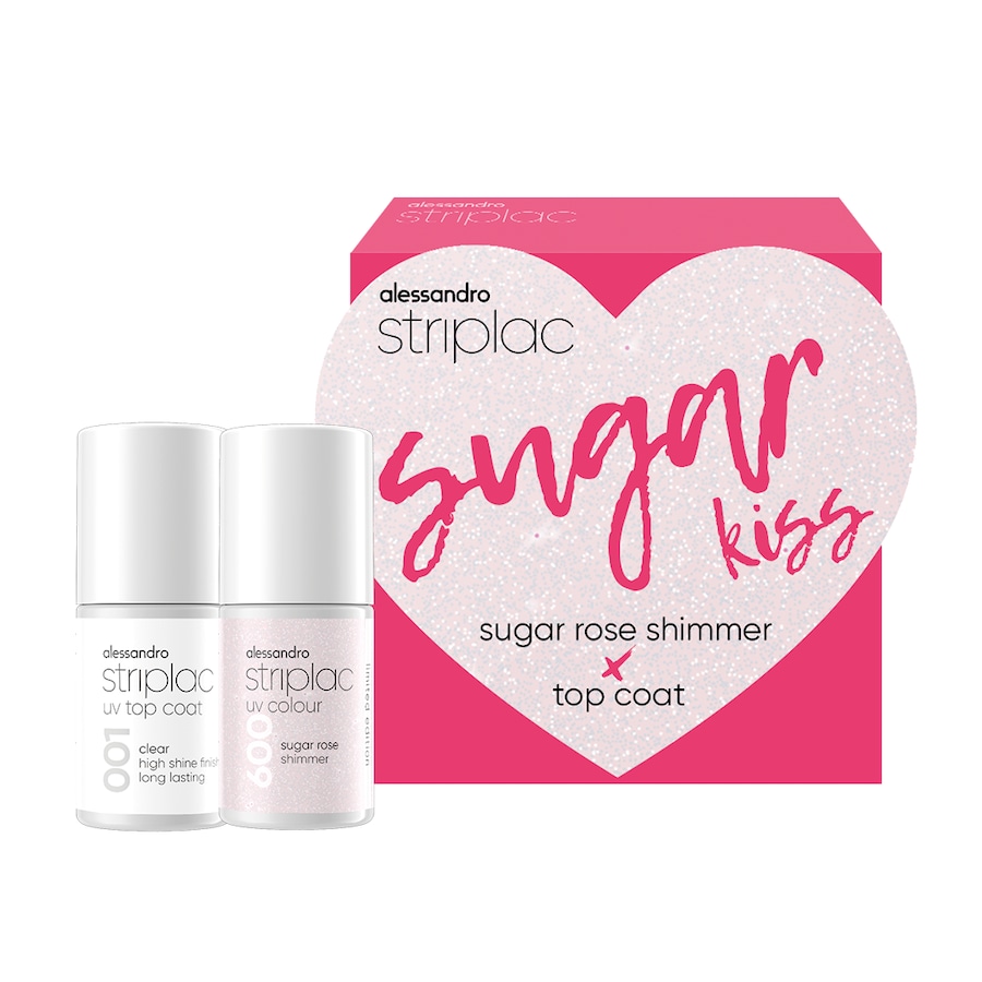 Alessandro Striplac Set Sugar Kiss Nagelpflegeset Weiss