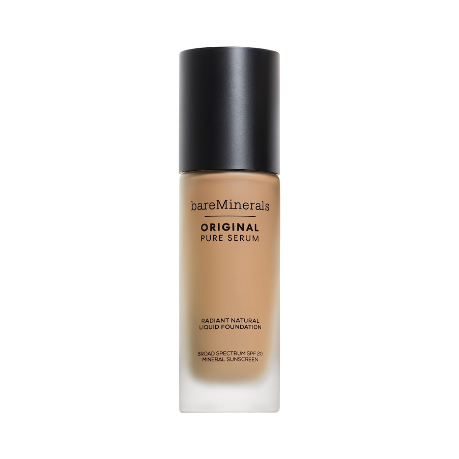 bareMinerals Original Pure Serum Radiant Natural Liquid Mineral Spf 20 Foundation MEDIUM NEUTRAL 3 30 ml Hellbraun