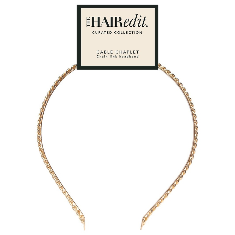 The Hair Edit Gold Cable Chaplet Headband Haarreif