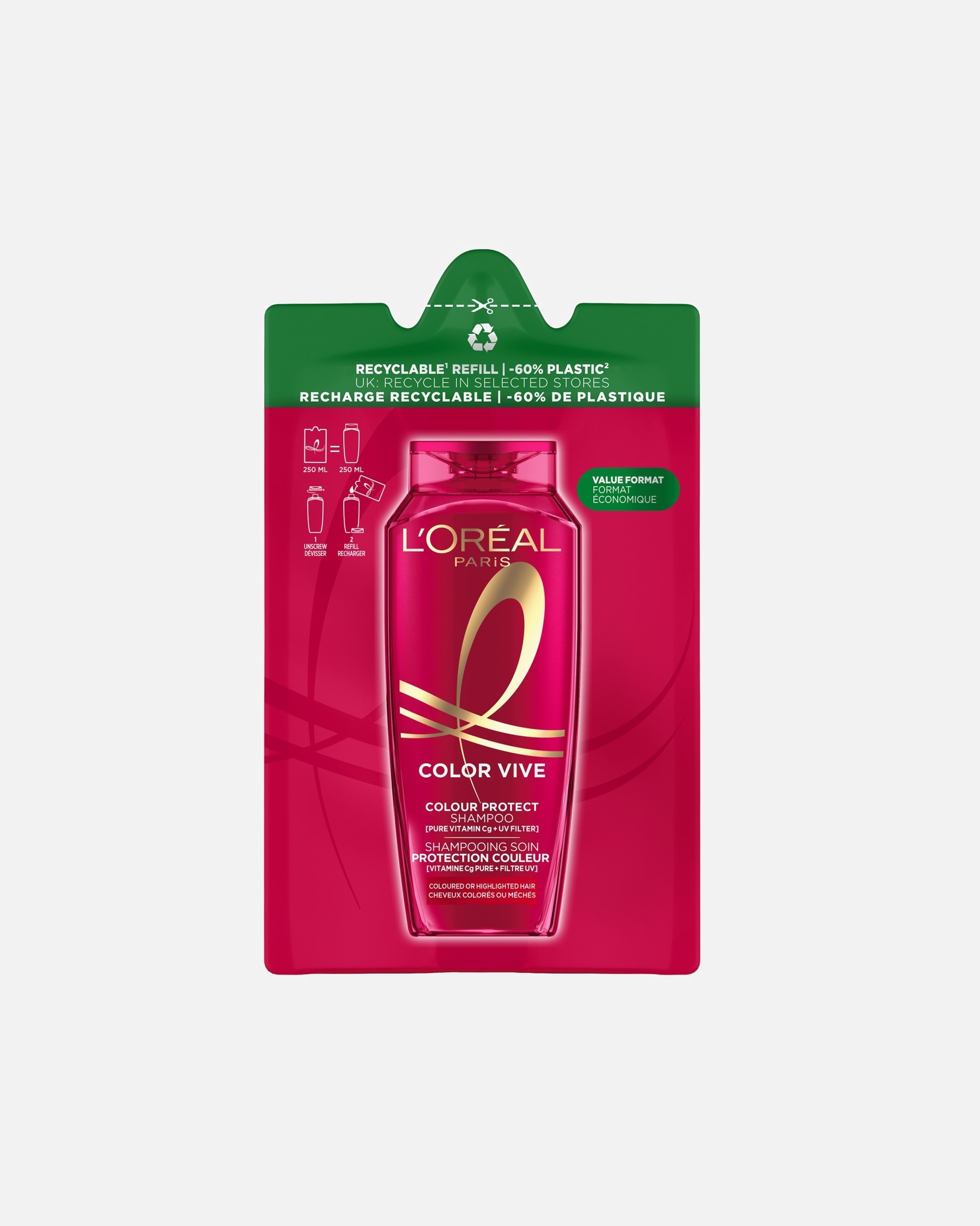 Shampoo für Unisex L’Oréal Paris Elvital Color Glanz 250 ml