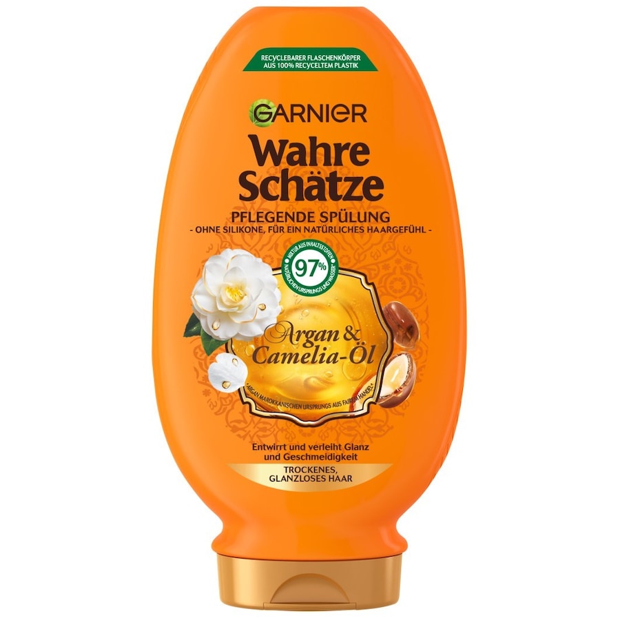 Garnier Wahre Schätze Pflegende Spülung Argan- & Camelia-ÖlHaare | 250.0 ml | 11,96 / 1.0 l