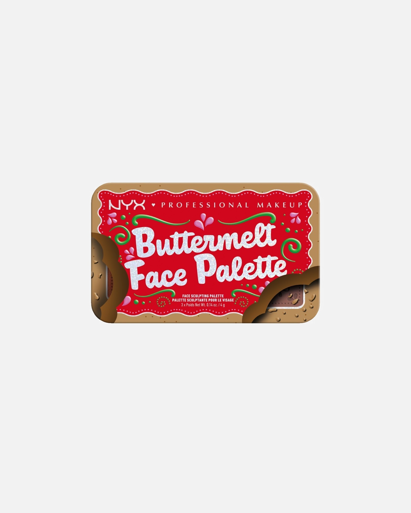 Blush für Unisex NYX Professional Makeup Holiday Collection Buttermelt Face Palette Light/Medium
