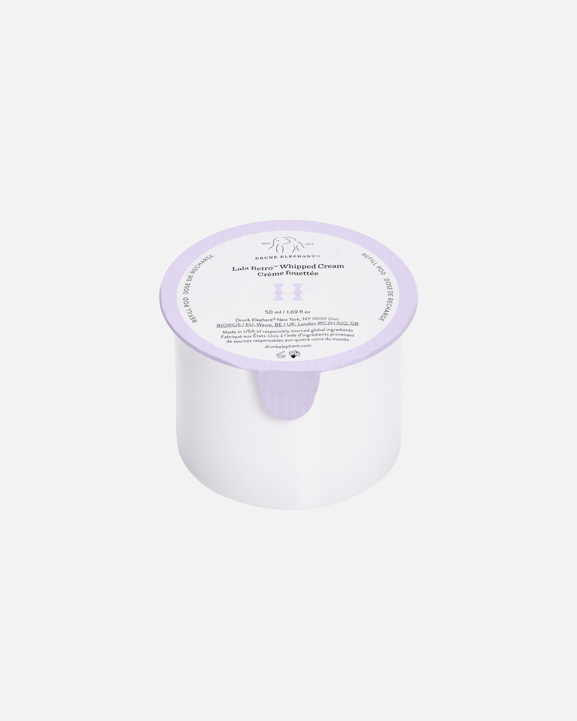 Gesichtscreme für Unisex Über Drunk Elephant Lala Retro Whipped Cream 50 ml - Refill