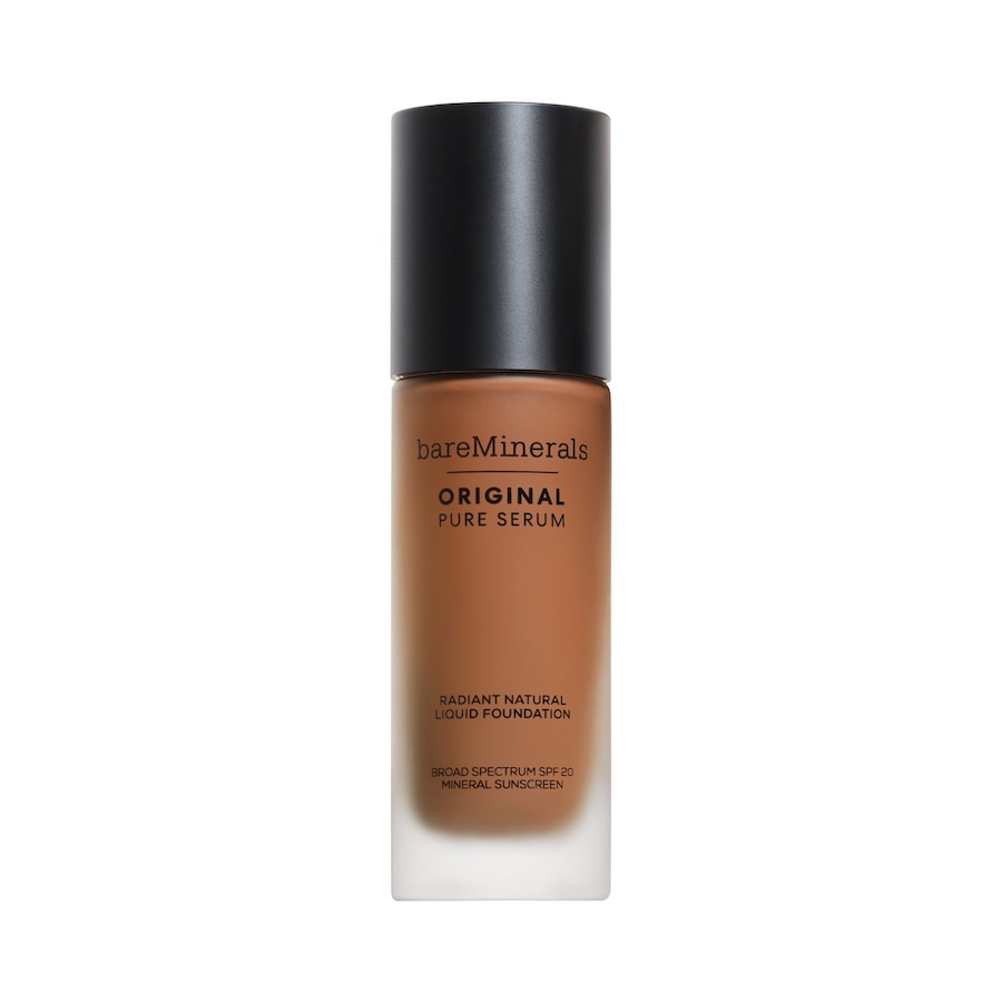 bareMinerals Original Pure Serum Radiant Natural Liquid Mineral Spf 20 Foundation DEEP WARM 5 30 ml Braun