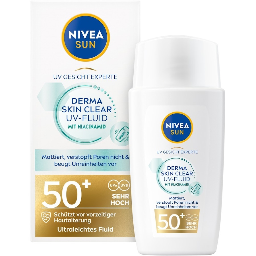 NIVEA SUN Derma Skin Clear UV-Fluid LSF50+ Sonnencreme 40 ml