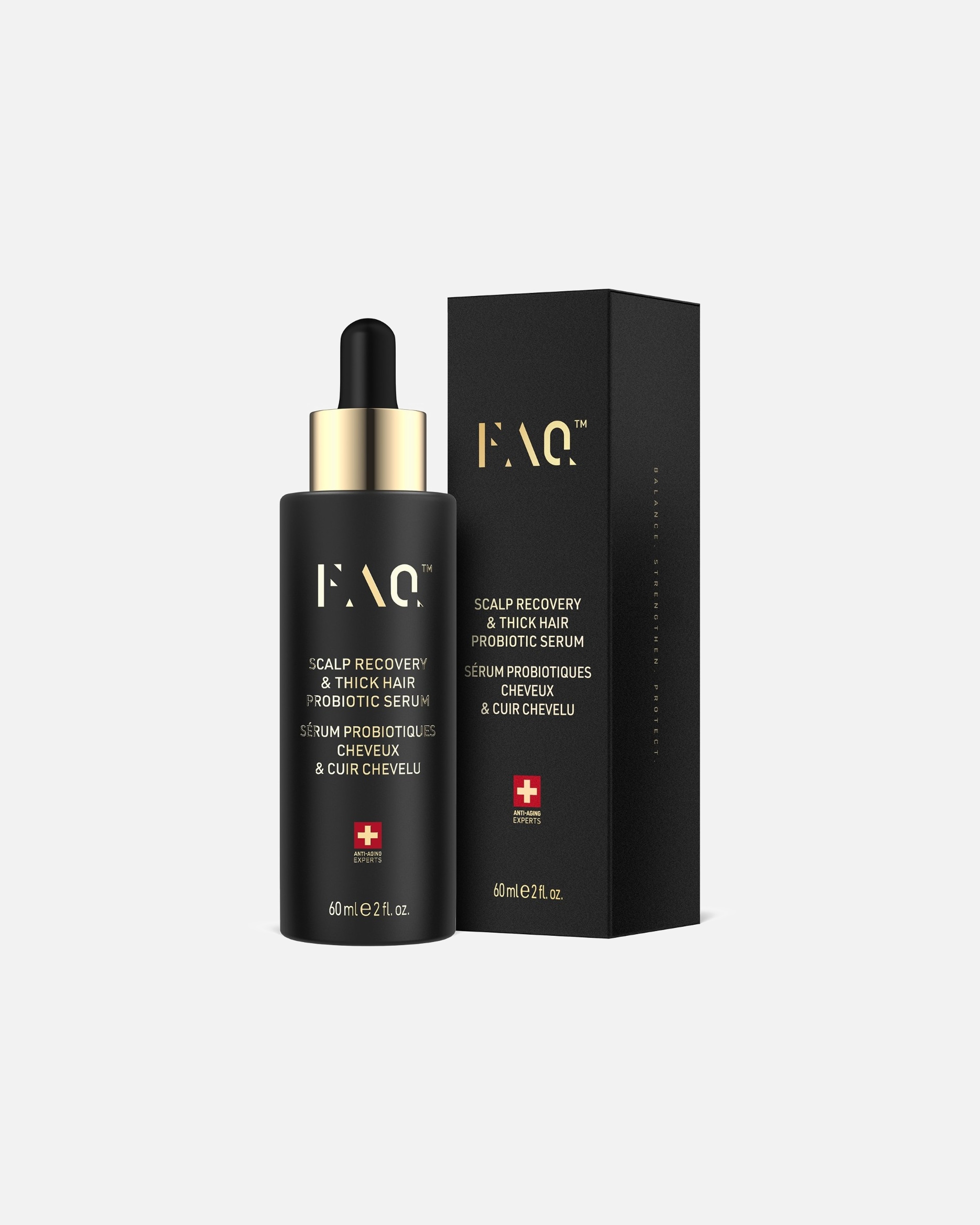 Mittel gegen Haarausfall für Unisex FAQ Swiss FAQ™ Scalp Recovery & Thick Hair Probiotic Serum 60 ml