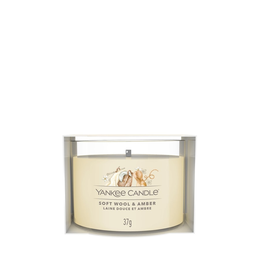 YANKEE CANDLE Soft Wool & Amber Kerze 37 g