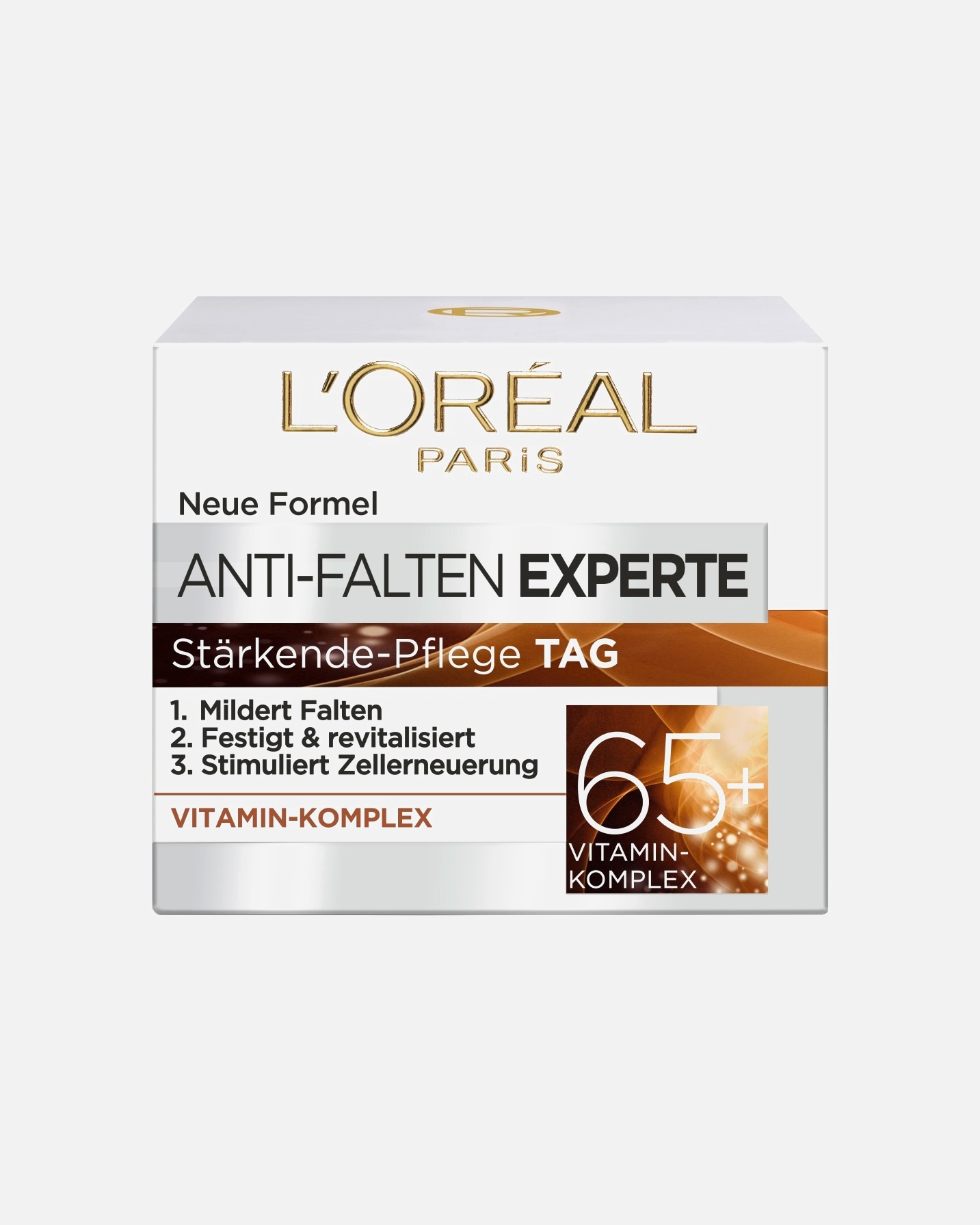 Tagescreme für Unisex L’Oréal Paris Experte Anti-Falten Stärkende Pflege Tag 65+ 50 ml