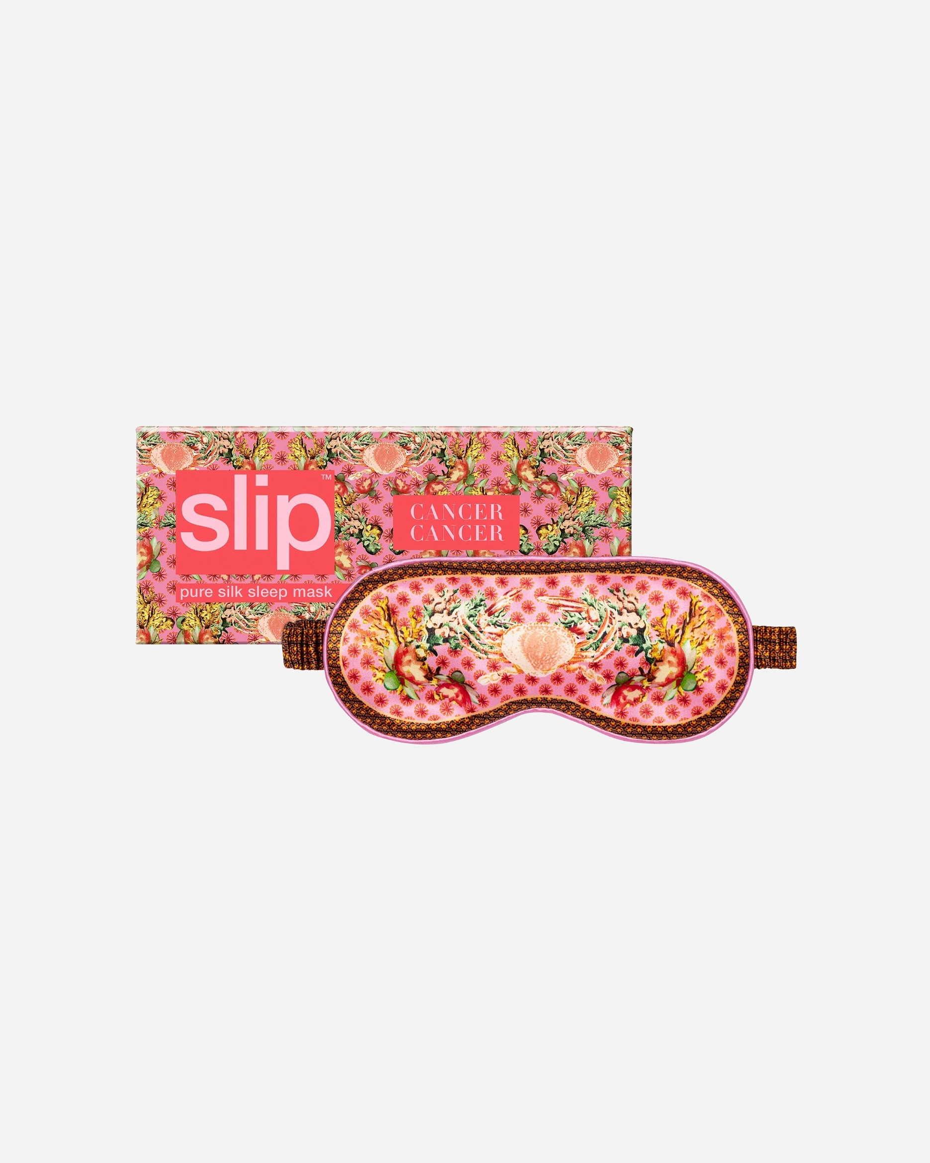 Schlafmaske für Unisex Slip slip pure silk sleep mask - zodiac - cancer Cancer