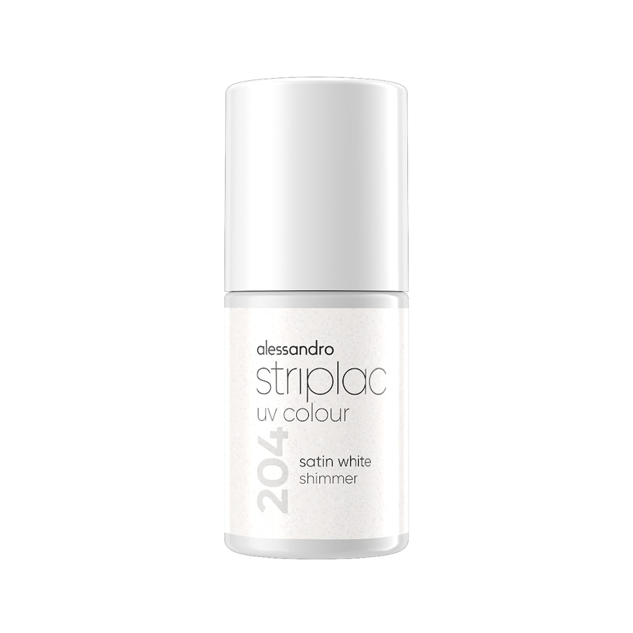 Alessandro Striplac express UV-Nagellack Satin White Shimmer 6.5 ml Weiss