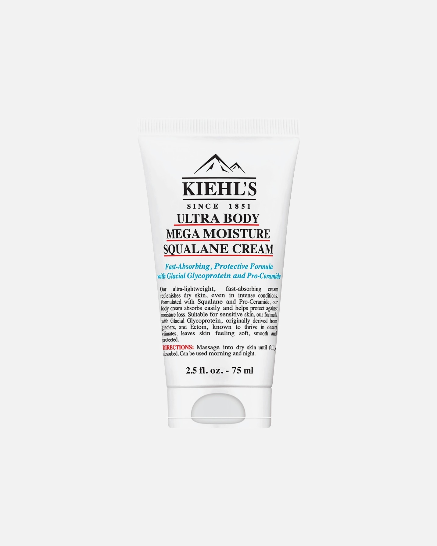 Körpercreme für Unisex Kiehl’s Ultra Body Mega Moistre Squalane Cream 75 ml