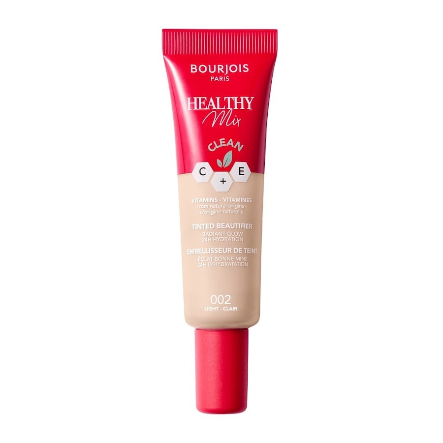 Bourjois Healthy Mix Clean Tinted Beautifier upiększający krem tonujący, nawilżający tint do twarzy, nr 003 Light Medium, 30 ml Foundation Nude Damen
