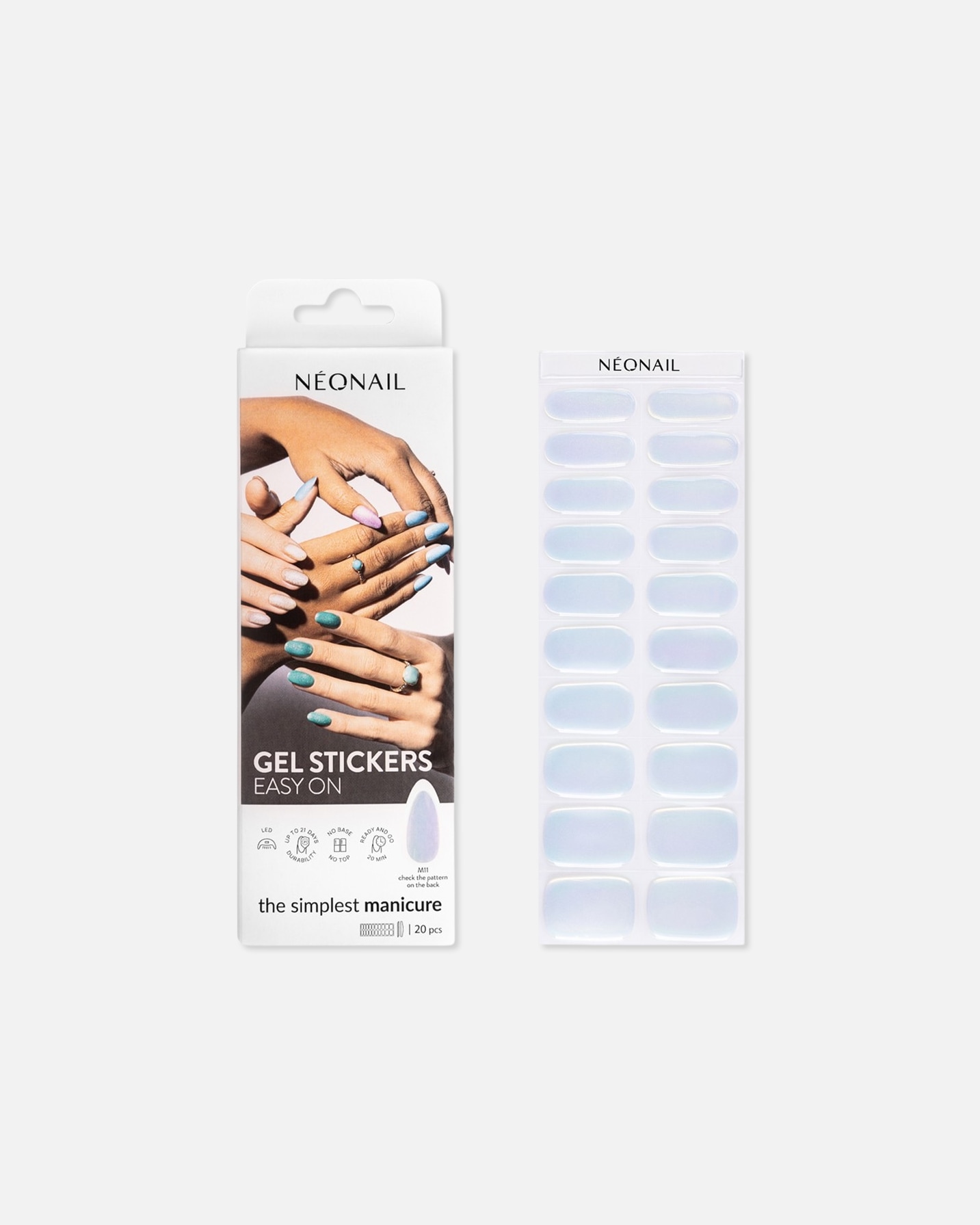 Nagelsticker für Weiblich NEONAIL Gel Stickers Easy On M11