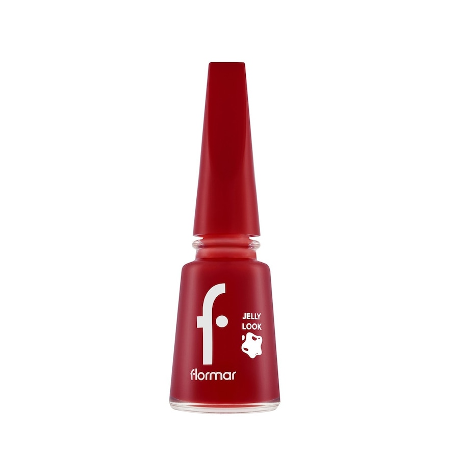 Flormar Jelly Look Nail Enamel Nagellack Nr. 5 - Fire Red 11 ml Dunkelrot