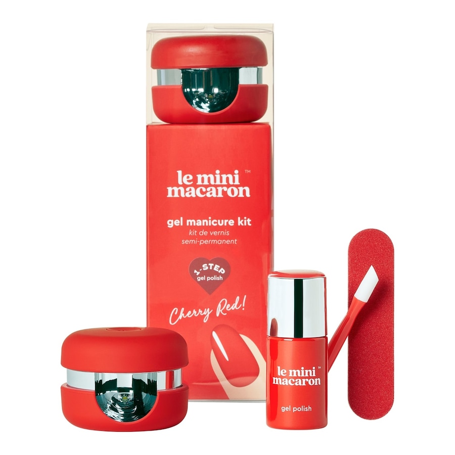 Le Mini Macaron Cassis Kit Nagellack-Set CHERRY RED Rot Damen