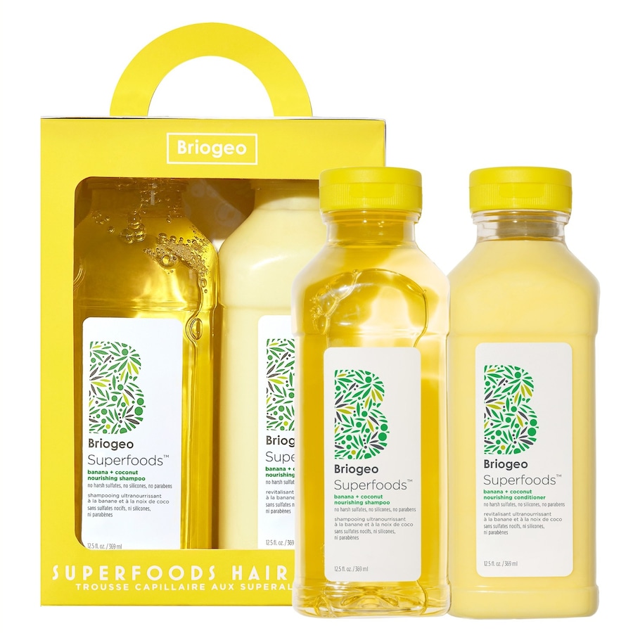 Briogeo Superfoods Banana + Coconut Nourishing Shampoo Conditioner Duo for Dry Hair Haarpflegeset
