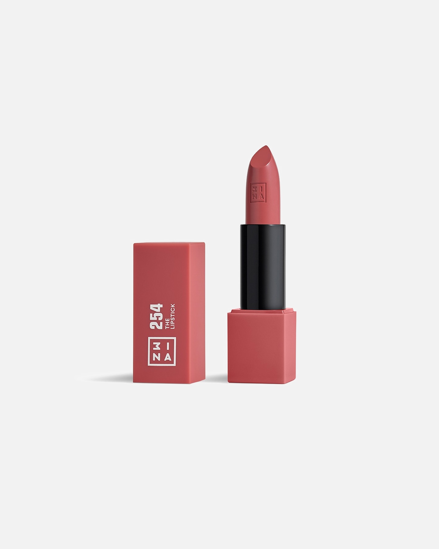 Lippenstift für Unisex 3INA The Lipstick Nr. 254 - Dark Pink Nude