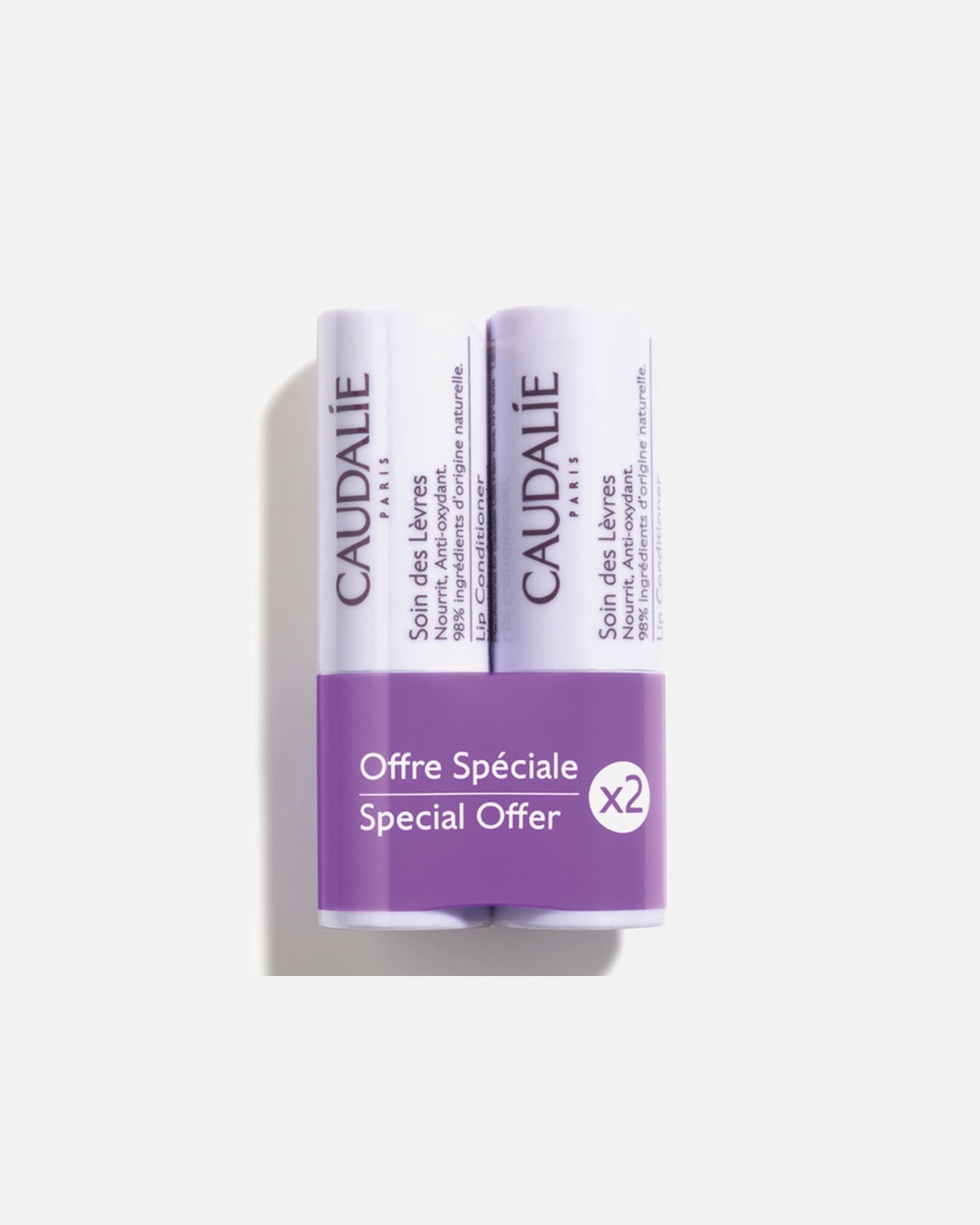 Lippenbalsam für Unisex Caudalie Duo 2x 4g