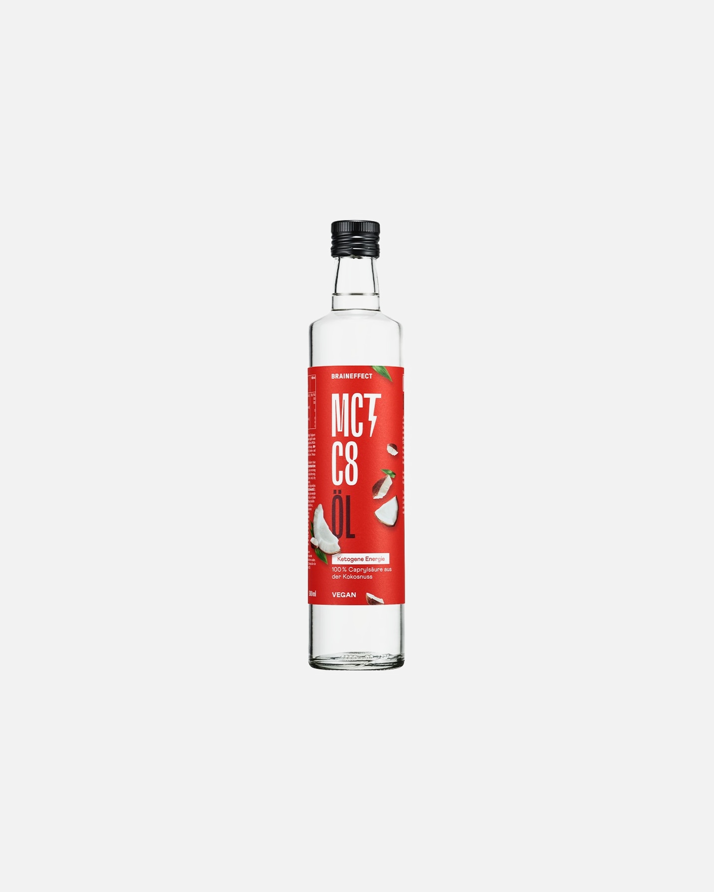 Nahrungsergänzungsmittel für Unisex BRAINEFFECT MCT C8 ÖL 500 ml