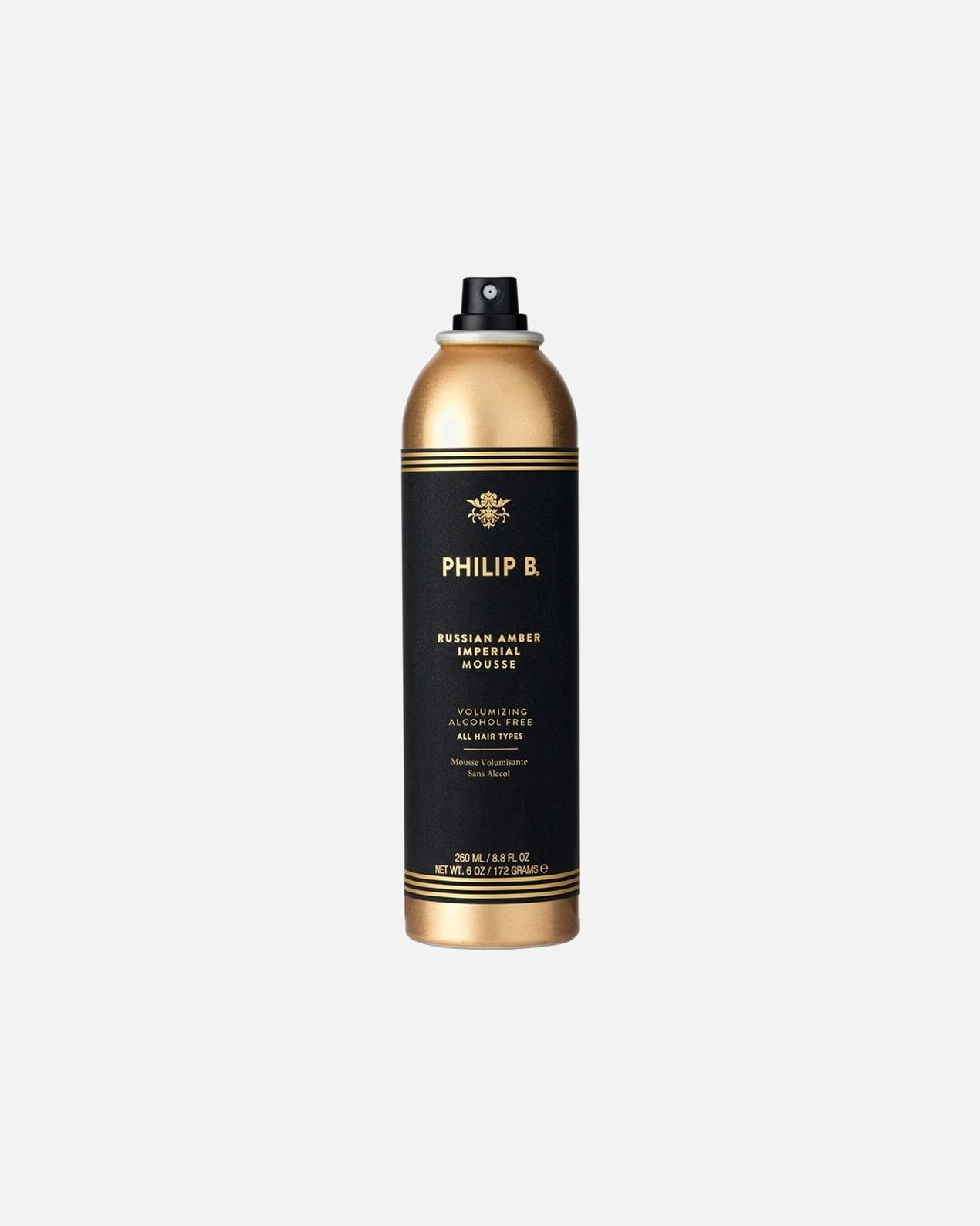 Schaumfestiger für Männlich Philip B. Russian Amber Imperial™ Mousse 200 ml