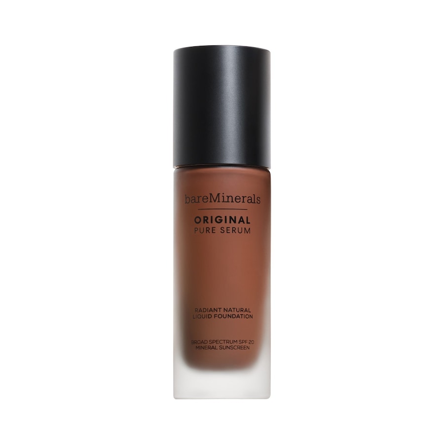bareMinerals Original Pure Serum Radiant Natural Liquid Mineral Spf 20 Foundation DEEP COOL 6 30 ml Braun