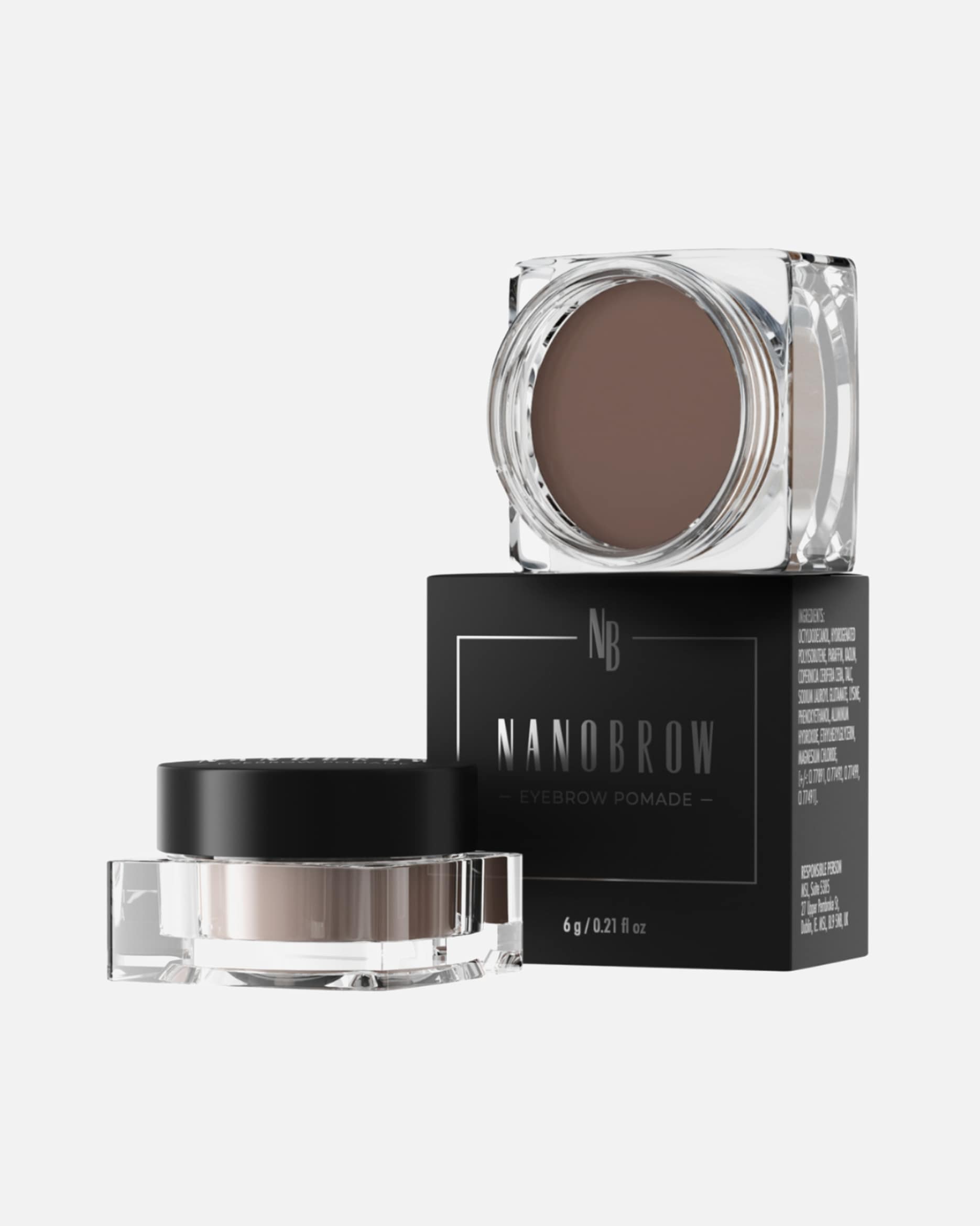 Augenbrauenfarbe für Unisex NANOBROW Eyebrow Pomade Medium Brown DARK BROWN