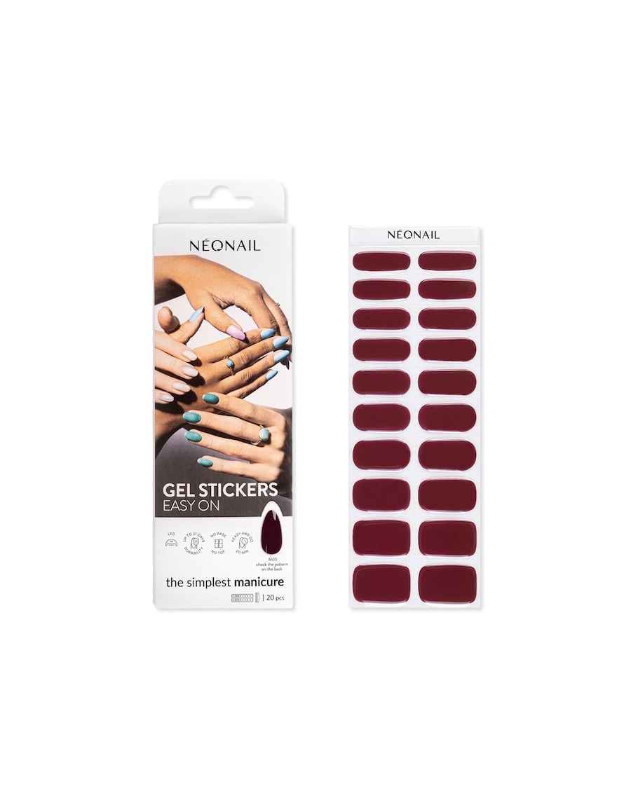NEONAIL Gel Stickers Easy On Nagelsticker M05 Braun Damen
