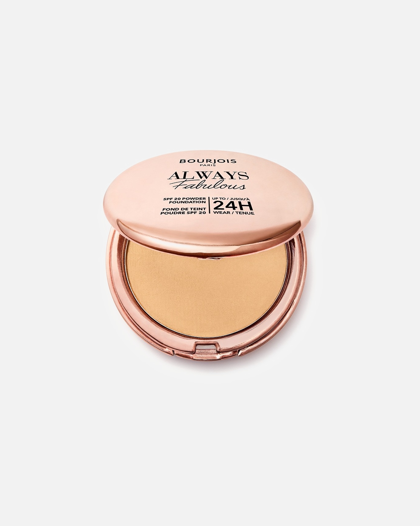 Puder für Weiblich Bourjois Bourjois Always Fabulous matujący ultralekki puder kryjący z filtrem SPF20 nr 125 Ivory, 7g 7 g