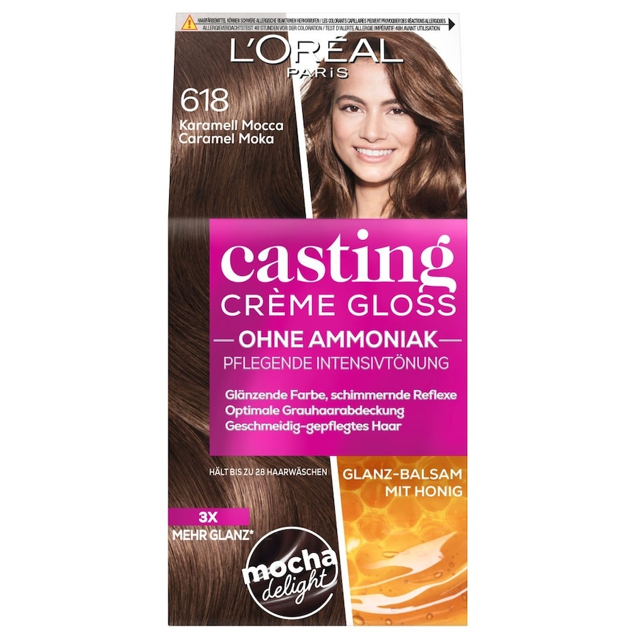 L’Oréal Paris Casting Crème Gloss Pflegend Haarfarbe Nr. 618 - Karamell Mocca Braun