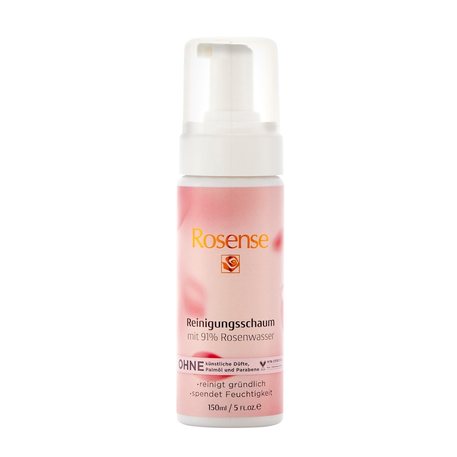 Rosense Reinigungschaum mit 91% Rosenwasser Gesichtsreinigungsschaum 150 ml