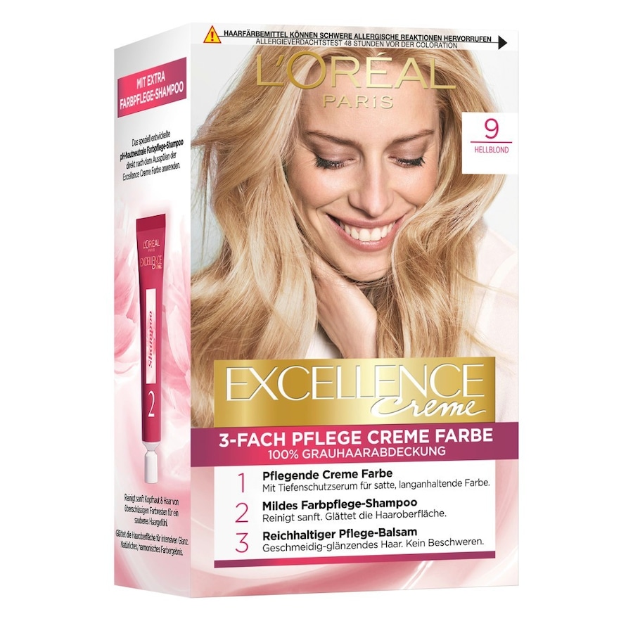 L’Oréal Paris Excellence Crème Haarfarbe Nr. 9 - Hellblond Hellbraun Damen