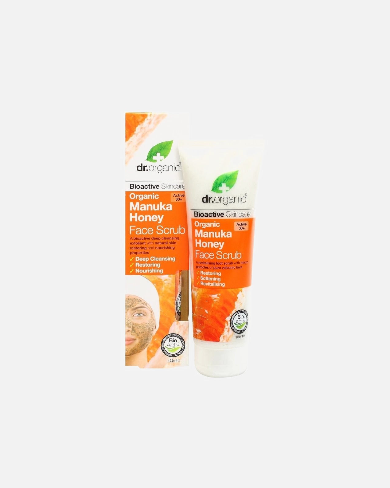 Gesichtspeeling für Unisex Dr. Organic Manuka Honey Gesichtspeeling 125 ml