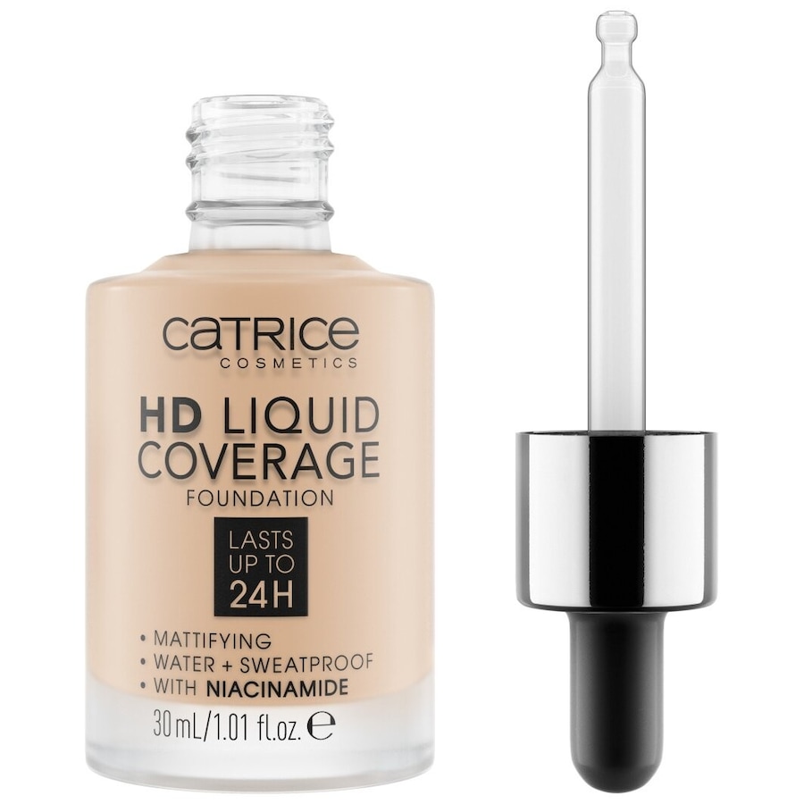 Catrice HD Liquid Coverage Foundation 010 - LIGHT BEIGE 30 ml Nude Damen